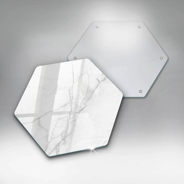 Glass chopping board Marble stone background