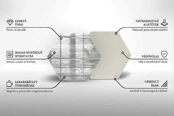 Chopping board glass Wood old boards