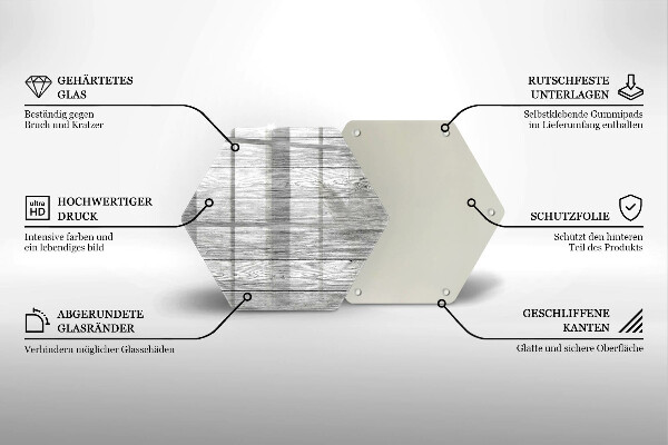 Chopping board glass Wood old boards