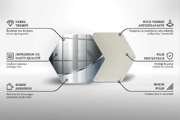 Chopping board glass Pattern metal abstraction