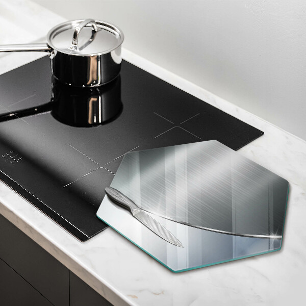 Chopping board glass Pattern metal abstraction