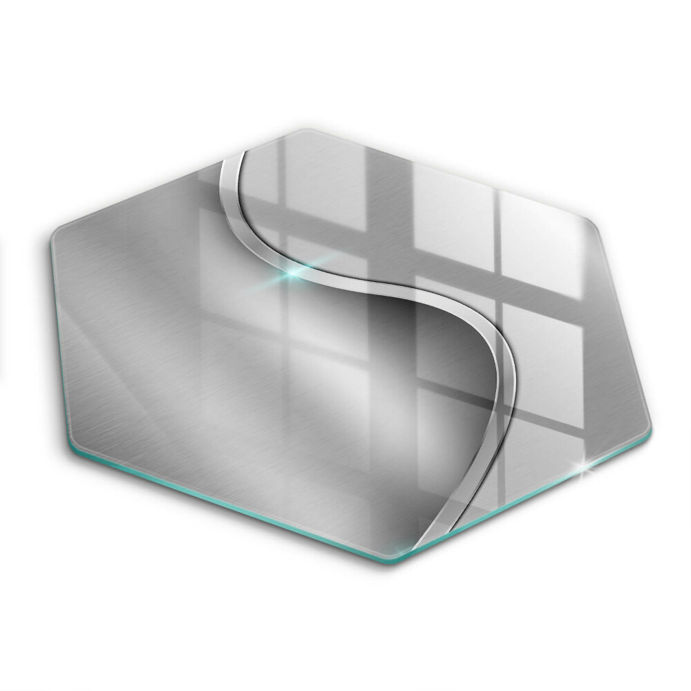 Chopping board Silver metal abstraction