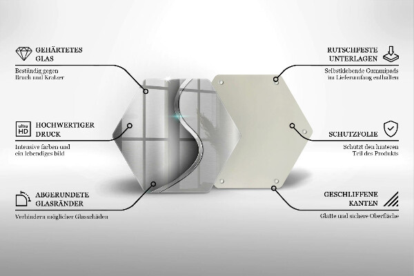 Chopping board Silver metal abstraction