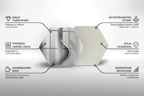 Chopping board Silver metal abstraction