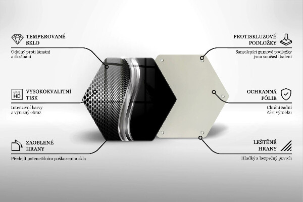 Glass worktop saver Metal structure