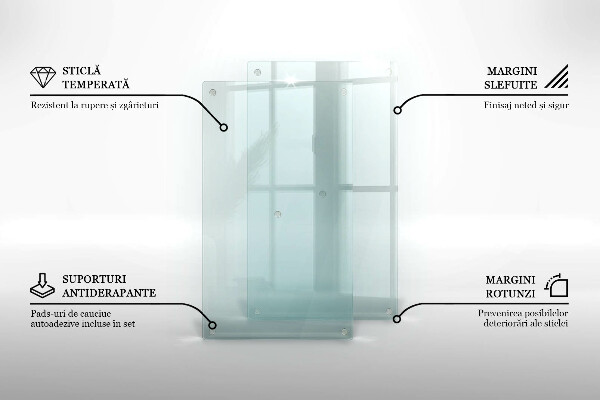 Transparent cutting board 2x12x20 in