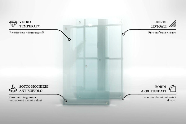 Transparent cutting board 2x12x20 in