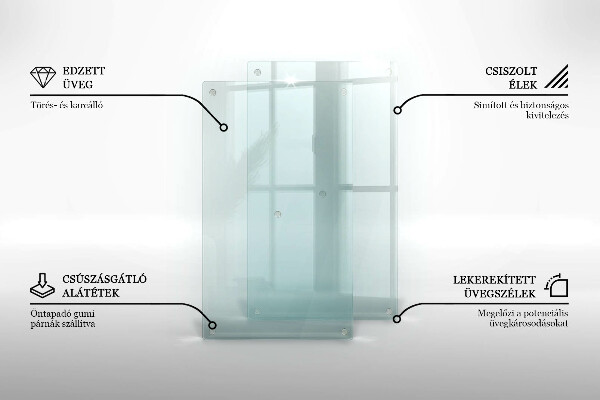 Transparent cutting board 2x12x20 in