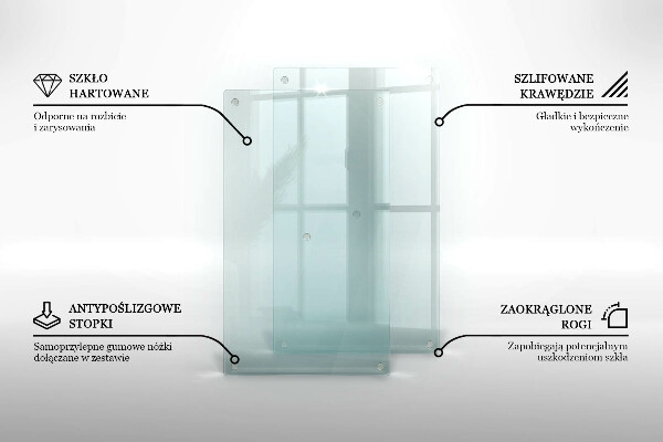 Transparent cutting board 2x12x20 in