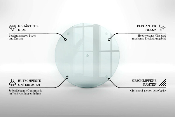 Transparent glass worktop saver 16 in