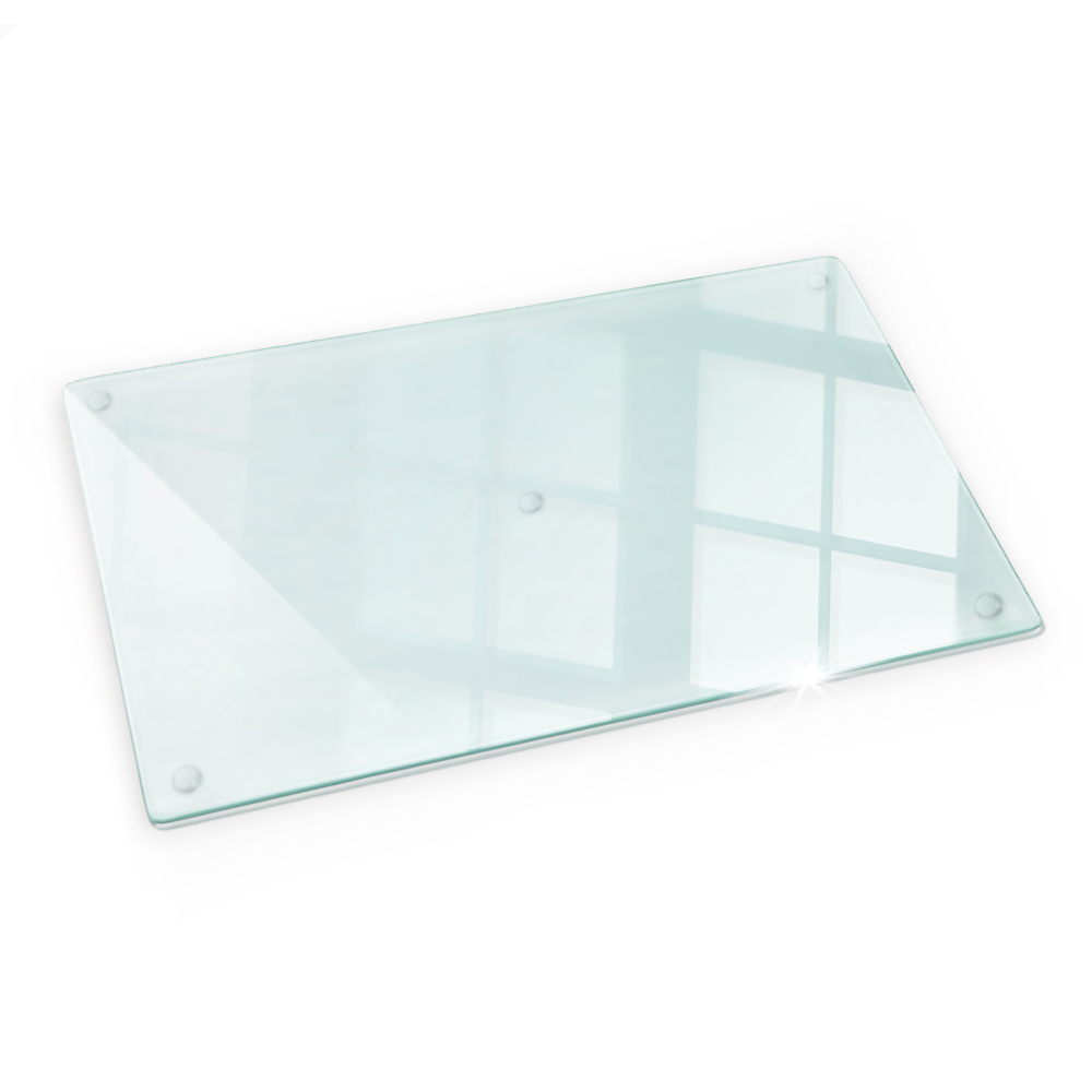 Transparent glass kitchen board 20x12 in
