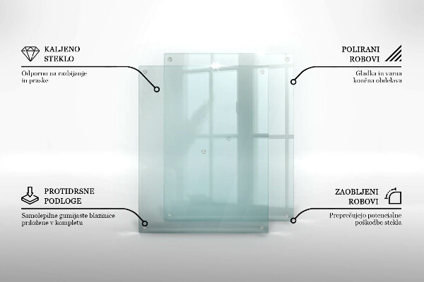 Transparent chopping board 20x16 inches