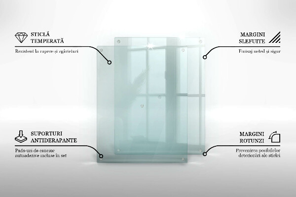 Transparent chopping board 20x16 inches