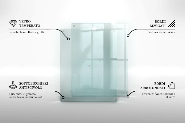 Transparent chopping board 20x16 inches