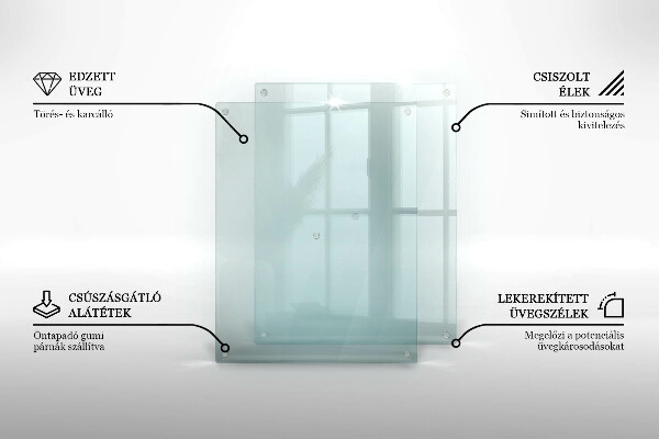 Transparent chopping board 20x16 inches