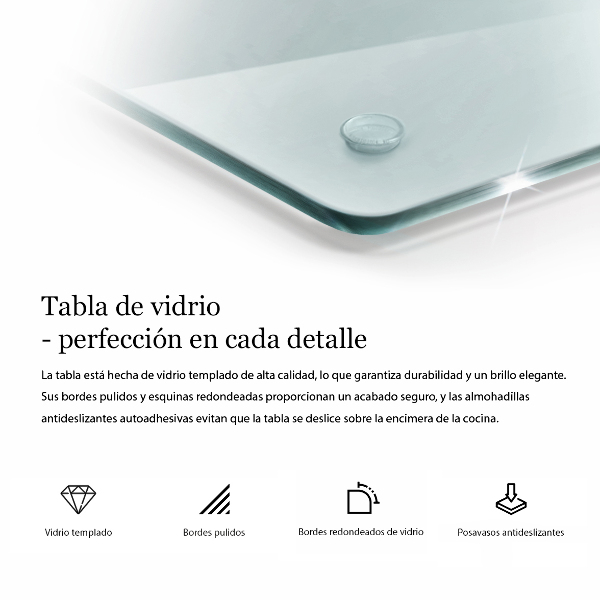 Transparent chopping board 20x16 inches