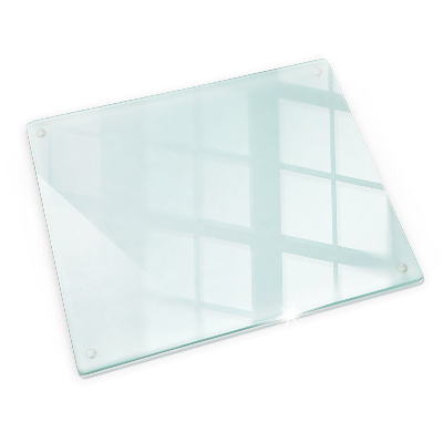 Transparent glass chopping board 24x20 in