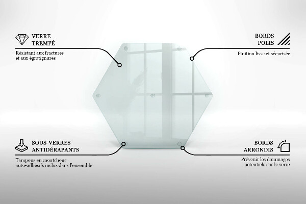 Transparent worktop saver 16 in