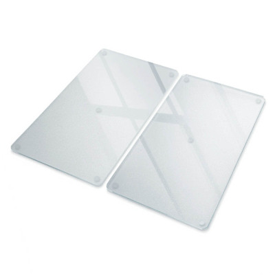 Glass kitchen cutting board set of 2, each 11.8 x 20.5 inches