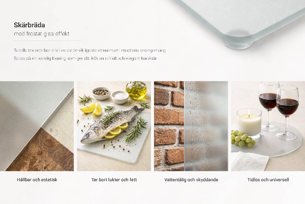 Glass chopping board fi11.8”