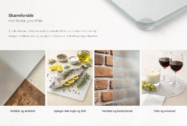 Glass kitchen board 15.7” x 20.5”