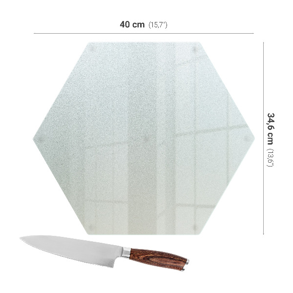 Glass chopping board 15.7 x 13.6 inches