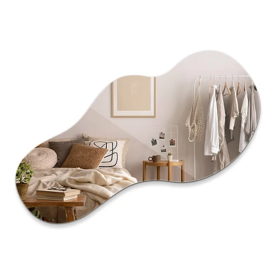 Asymmetrical mirror elegant 15x31 in