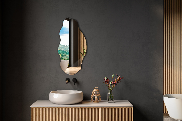 Irregular mirror stain 16x32 in