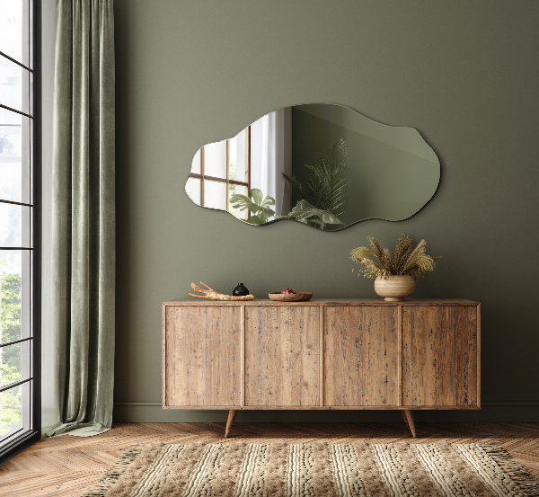 Irregular shape mirror stain 20x40 in