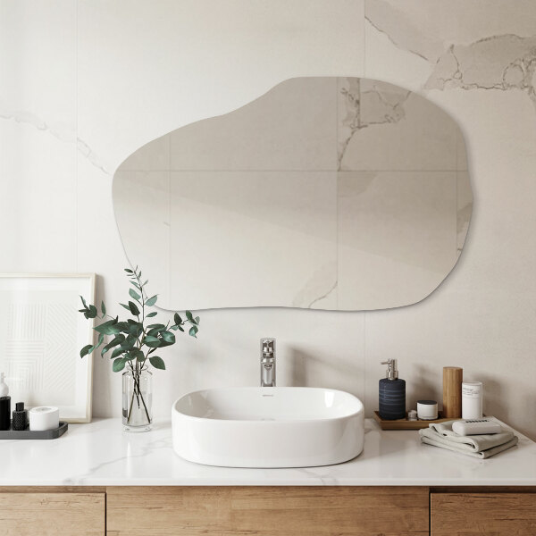 Asymmetric wall mirror 39x26 in
