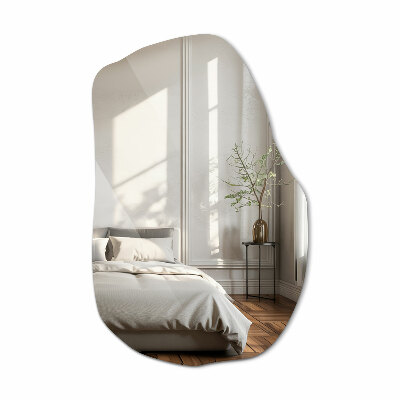 Irregular mirror decorative 28x18 in