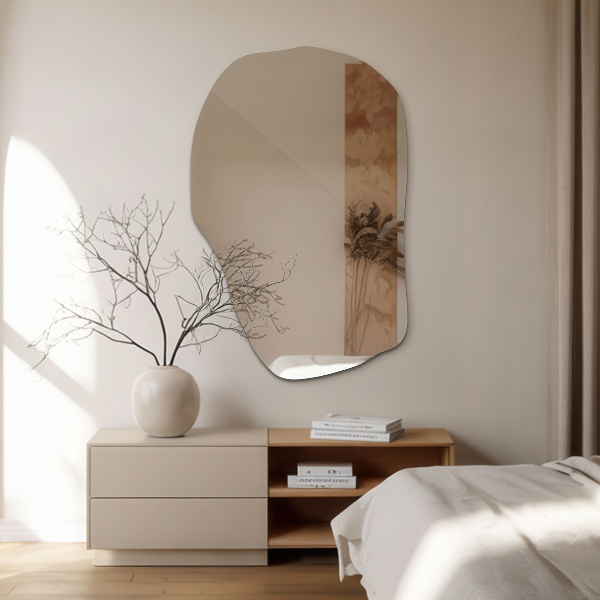 Organic mirror stylish 35x23 in