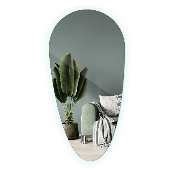 Led bathroom mirror drop shape 45x90 cm