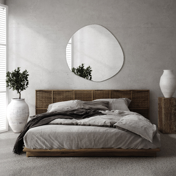 Organic frameless mirror 67,6x67 cm
