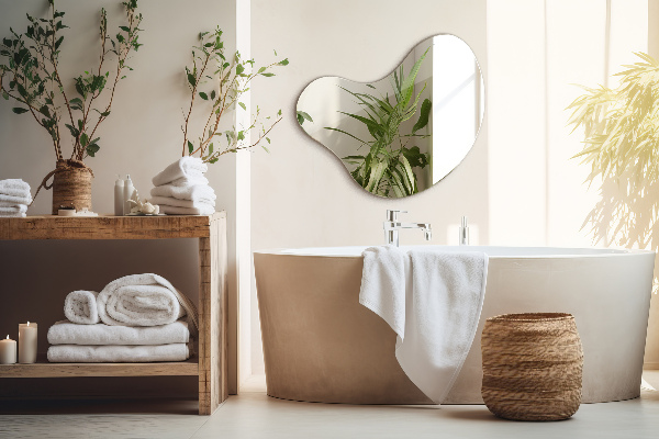 Mirror irregular shaped without frame 58x58 cm