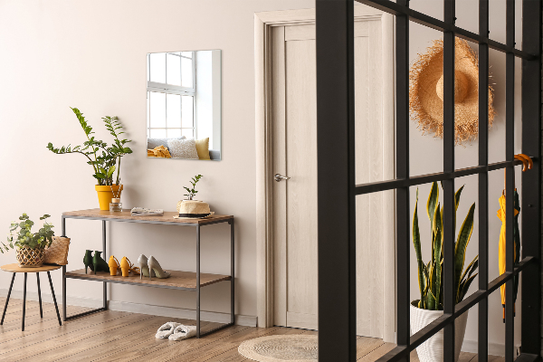 Rectangular wall mirror without frame 60x40 cm