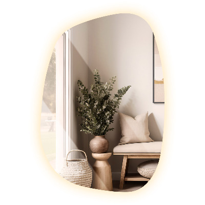 Irregular led mirror 49x34 cm