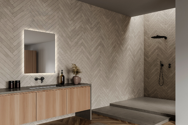 Rectangle mirror with lights 50x50 cm