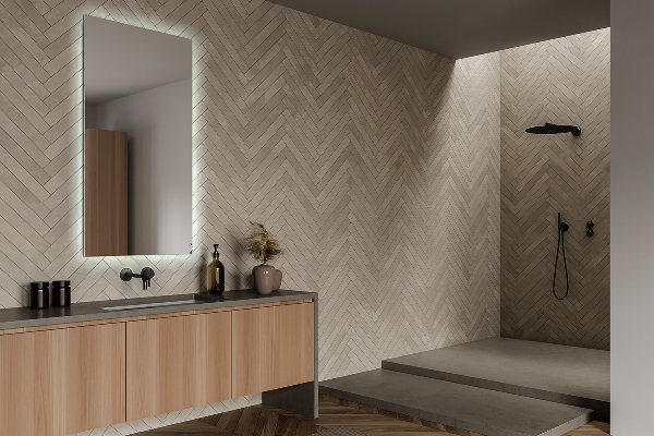 Modern rectangle mirror with lights 70x50 cm