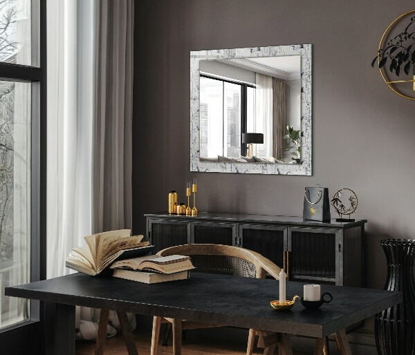 Decorative mirror Cranes and bamboo