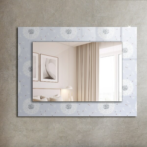 Wall mirror design Blown flowers
