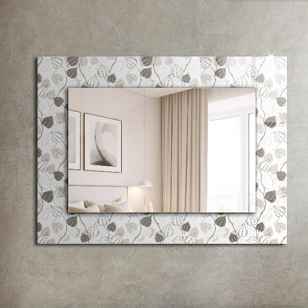 Decorative mirror Leaf motif