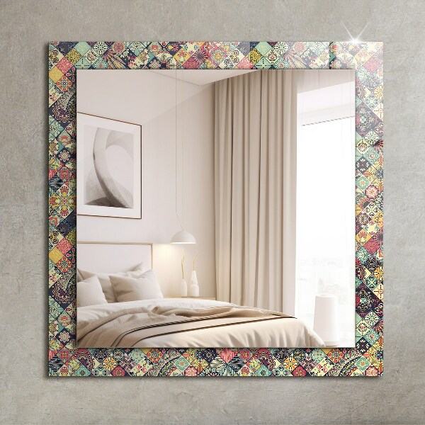 Printed mirror Coloured mosaic