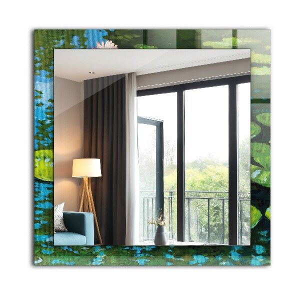 Decorative mirror Water lily powder