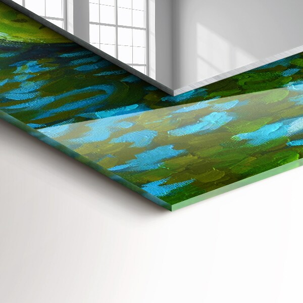 Decorative mirror Water lily powder