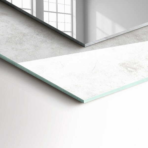 Printed mirror Motif on grey fabric