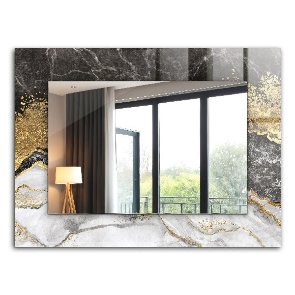 Wall mirror decor Abstract marble with veins