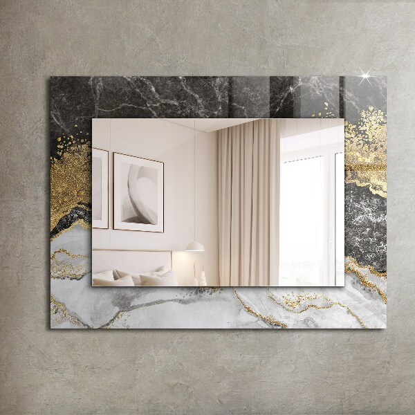 Wall mirror decor Abstract marble with veins