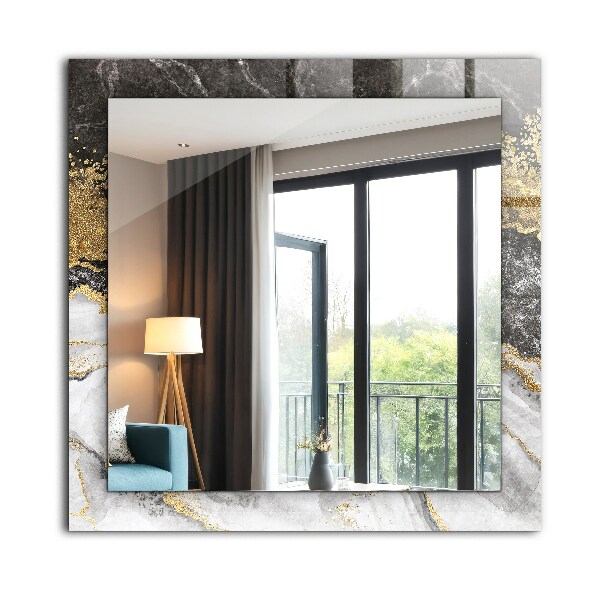 Wall mirror decor Abstract marble with veins