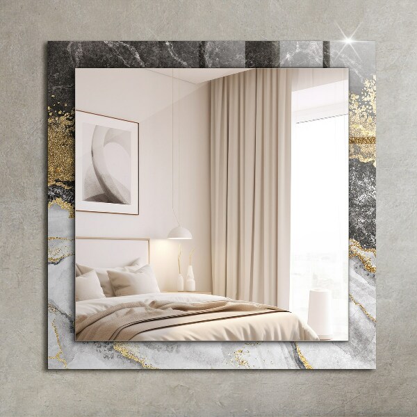 Wall mirror decor Abstract marble with veins